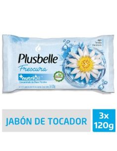 PLUSBELLE Jabon Frescura 120gr x 3Un.