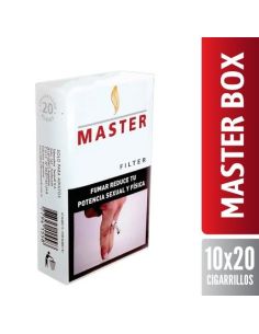 MASTER Cigarrillo Box Carton 10 X 20 Cig.
