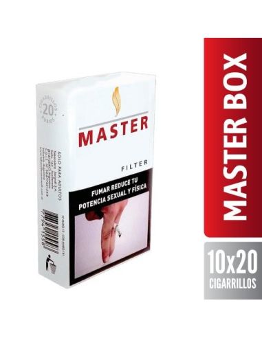 MASTER Cigarrillo Box Carton 10 X 20 Cig.