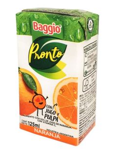 BAGGIO PRONTO Junior Naranja 125ml