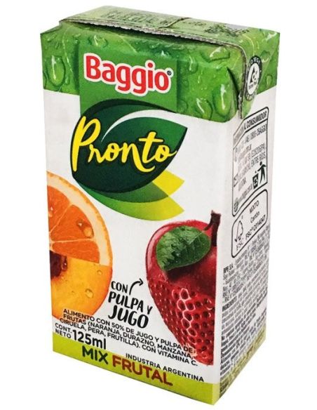 BAGGIO PRONTO Junior Mix Frutal 125ml