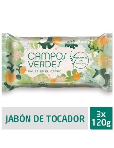 CAMPOS VERDES Jabon Campos 120gr x 3 Un.