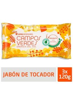 CAMPOS VERDES Jabon Energia 120gr x 3 Un.