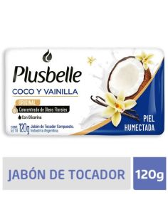PLUSBELLE Jabon Coco y Vainilla 120gr