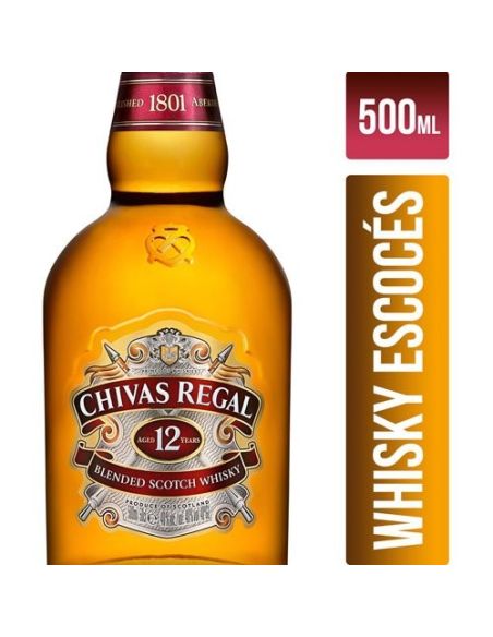 CHIVAS Whisky 12 Años 500ml