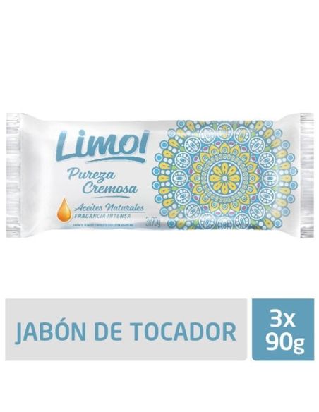 LIMOL Jabon Cremoso 90gr x 3 Un.