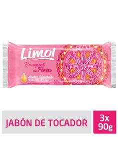 LIMOL Jabon Bouquet Flores 90gr x 3Un.
