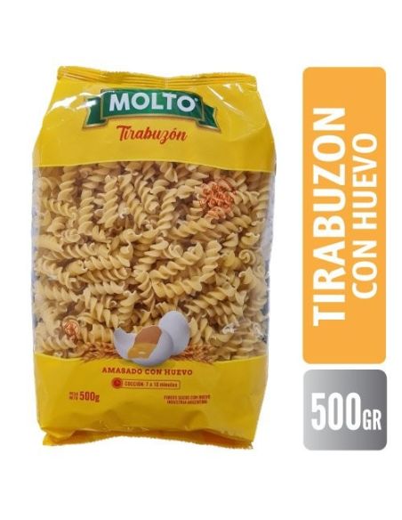 MOLTO Fideo Huevo Tirabuzon 500gr