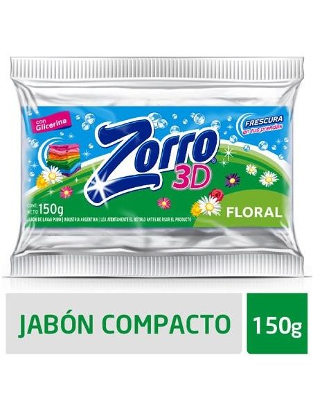 ZORRO JABON PAN BICARBONATO 150GR