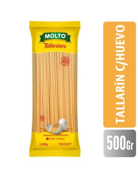 MOLTO Fideo Huevo Tallarin 500gr