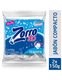 ZORRO Jabon Pan Clasico 150gr x 2Un.
