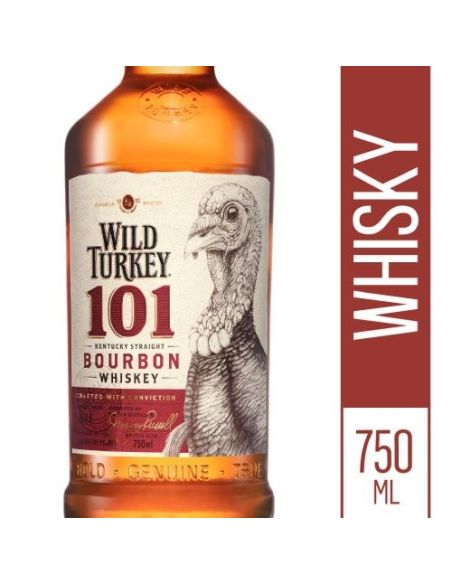 WILD TURKEY 101 Whisky Bourbon 750ml