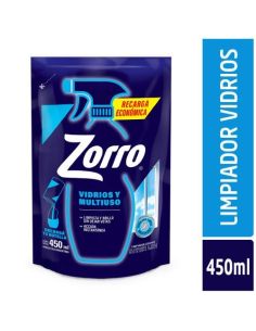 ZORRO Limpiador Vidrio D/P 450ml