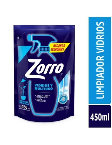 ZORRO Limpiador Vidrio D/P 450ml