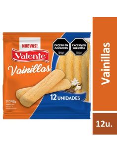 VALENTE Vainillas 148gr x 12 Un.