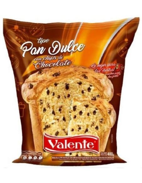 VALENTE Pan Dulce con Chips Choco 400gr