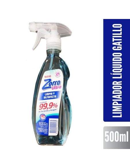 ZORRO ANTIBACTERIAL 99.9% GATILLO 500ML
