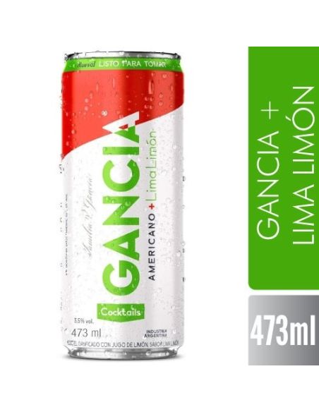 GANCIA + Lima Limon Lata 473ml