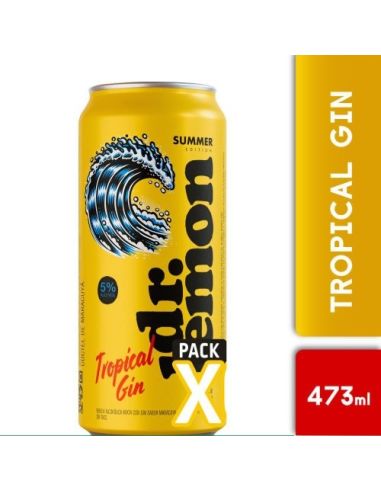 DR. LEMON Tropical Gin Lata 473ml