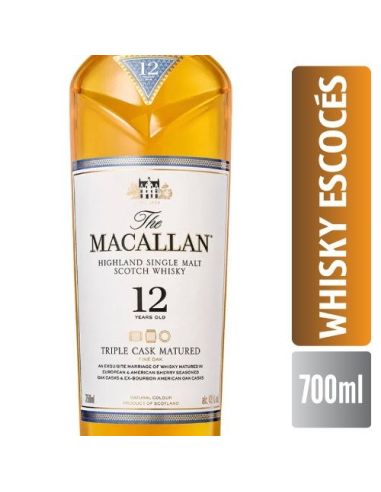 MACALLAN Triple Cask Scotch Whisky 12 Años 700ml