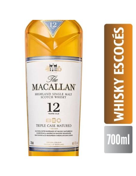 MACALLAN Triple Cask Scotch Whisky 12 Años 700ml