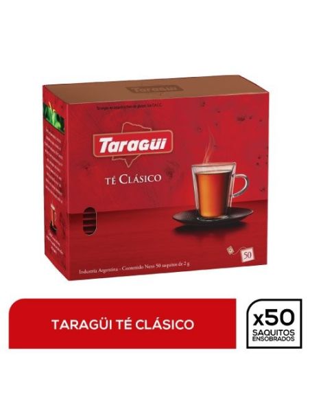 TARAGUI Té Negro x 50 Saquitos