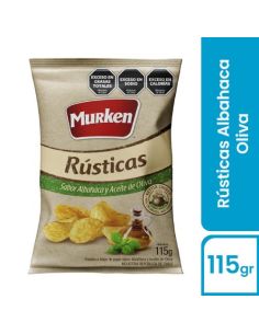 MURKEN Papas Rusticas Albahaca Y Oliva 115gr