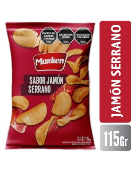 MURKEN Papas Jamon Serrano 115gr