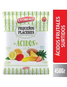 GEOR. CARAMELOS ÁCIDOS FRUTALES SURTIDOS X 450GR