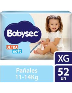 BABYSEC Pañal ULTRASOFT XG 52un.