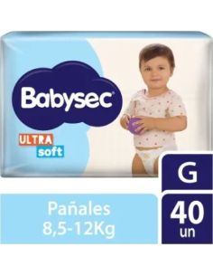 BABYSEC Pañal ULTRASOFT G 40un.