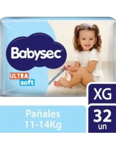 BABYSEC Pañal ULTRASOFT  XG 32un.
