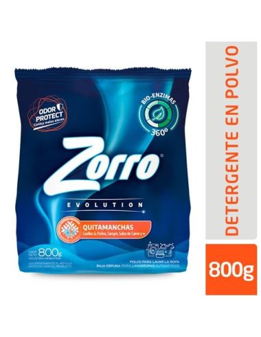 ZORRO Quitamancha Polvo Matic 800gr