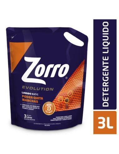 ZORRO Evolution Quitamancha Liquido D/P 3Lt
