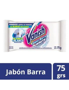 VANISH Jabon en Pan Prelavado Blanco 75gr