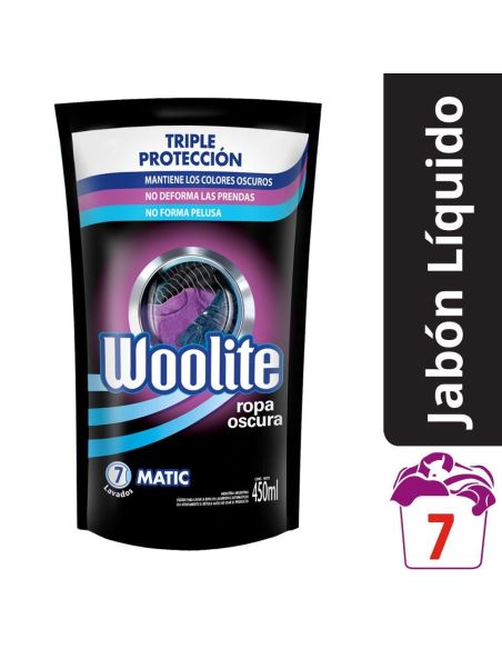 WOOLITE Ropa Oscura D/P 450ml