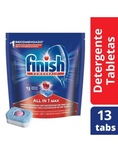 FINISH Detergente Tabletas 13X16,3gr