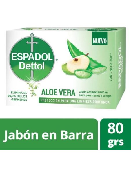 ESPADOL Jabon Antibacterial Aloe 80g