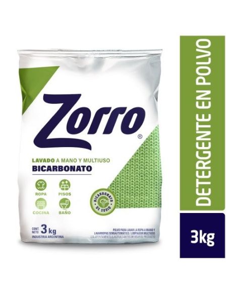 ZORRO Bicarbonato Mano 3Kg