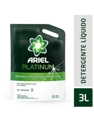ARIEL Platinum Jabon Liquido D/P 3Lt