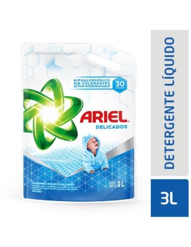 ARIEL Delicados Jabon Liquido D/P 3Lt
