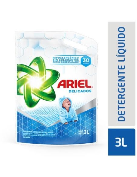 ARIEL Delicados Jabon Liquido D/P 3Lt