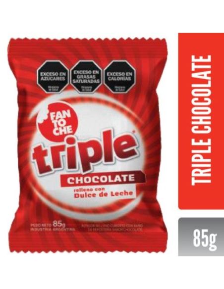 FANTOCHE Alfajor Triple Chocolate 85gr