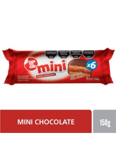 FANTOCHE Alfajor Mini Chocolate 25gr x 6 Un.