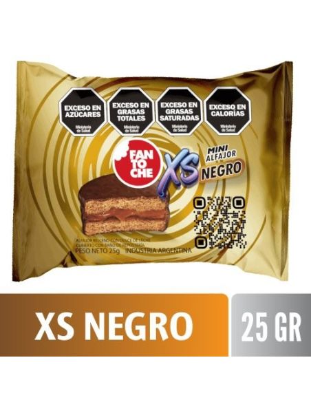 FANTOCHE Alfajor XS Negro 25g X 20u