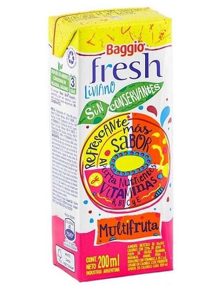 BAGGIO FRESH Multifruta Tetra 200ml