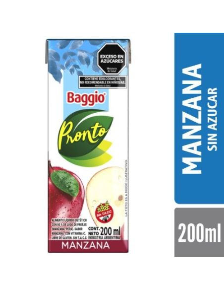 BAGGIO PRONTO Cero Manzana 200ml