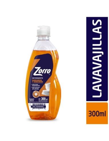 ZORRO Ultra Lavavajillas Naranja 300ml