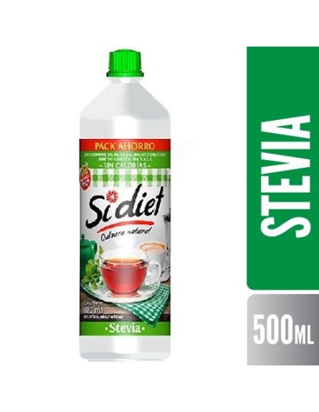 SI-DIET Edulcorante Liquido Stevia 500ML