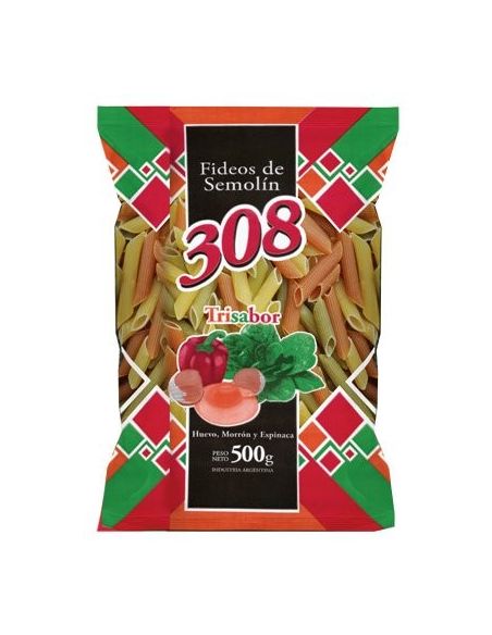 308 Fideo Mostachol Trisabor 500gr